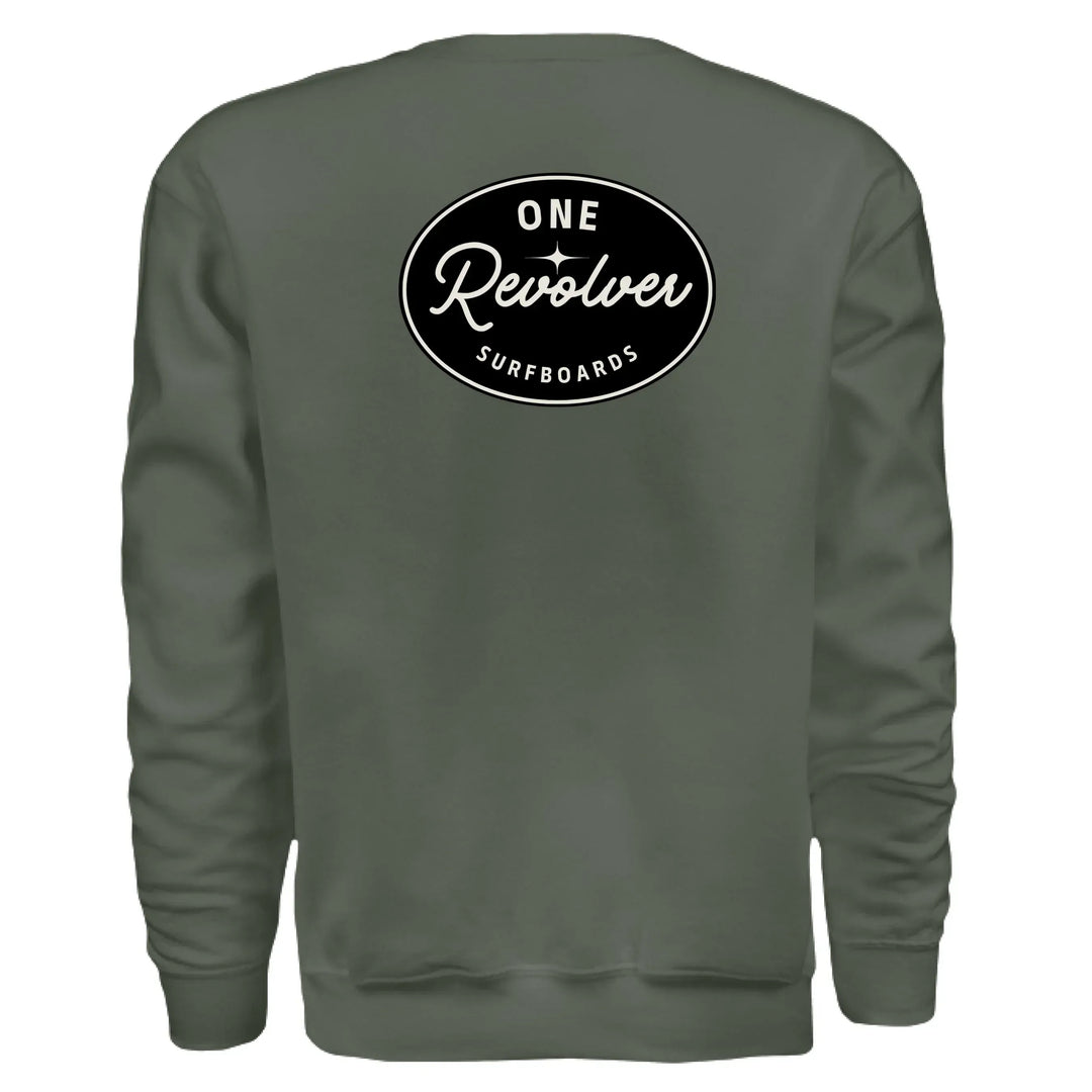 One Revolver Surfboards - One Revolver Surfboards Classic Crewneck Sweatshirt Crewneck Sweatshirt