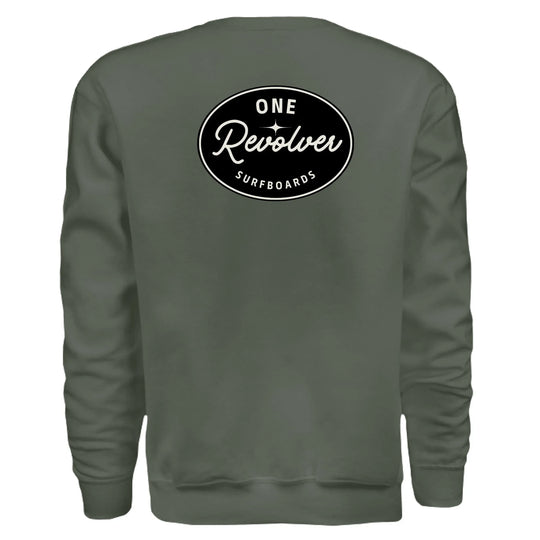 One Revolver Surfboards - One Revolver Surfboards Classic Crewneck Sweatshirt Crewneck Sweatshirt