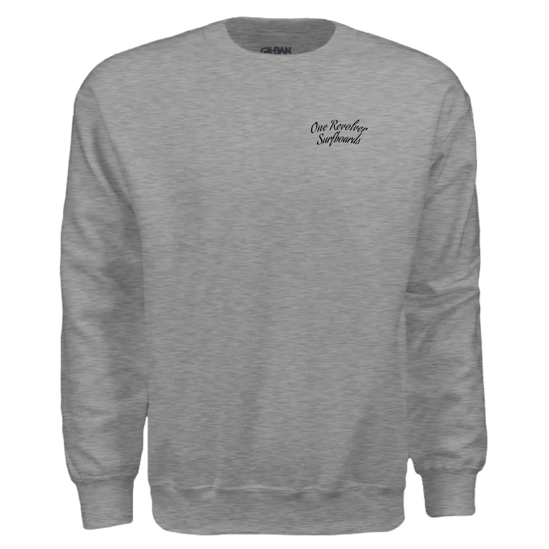 One Revolver Surfboards - One Revolver Surfboards Classic Crewneck Sweatshirt Crewneck Sweatshirt