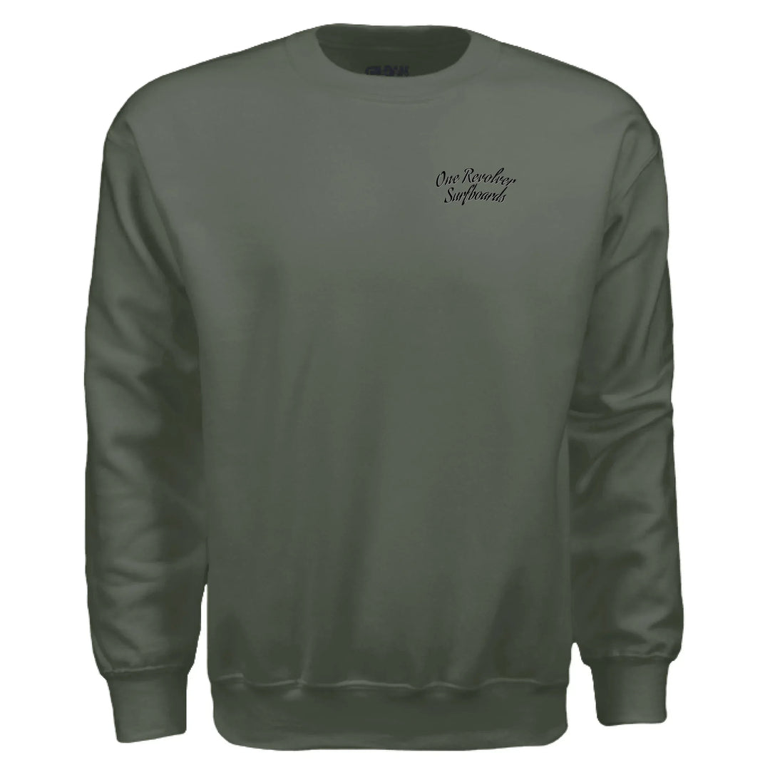 One Revolver Surfboards - One Revolver Surfboards Classic Crewneck Sweatshirt Crewneck Sweatshirt