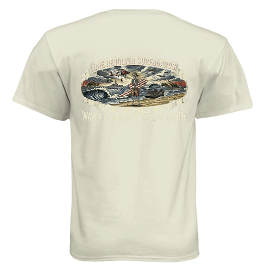 One Revolver "Eternal Vanguard" All-Branch Military Surf Tee – Next Level CVC - One Revolver Surfboards