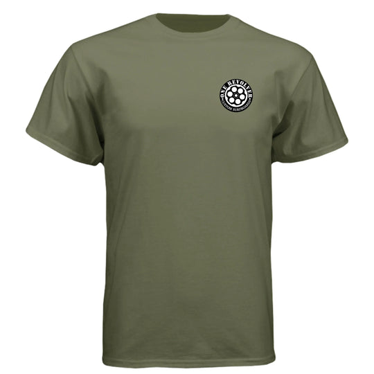 One Revolver "Eternal Vanguard" All-Branch Military Surf Tee – Next Level CVC - One Revolver Surfboards
