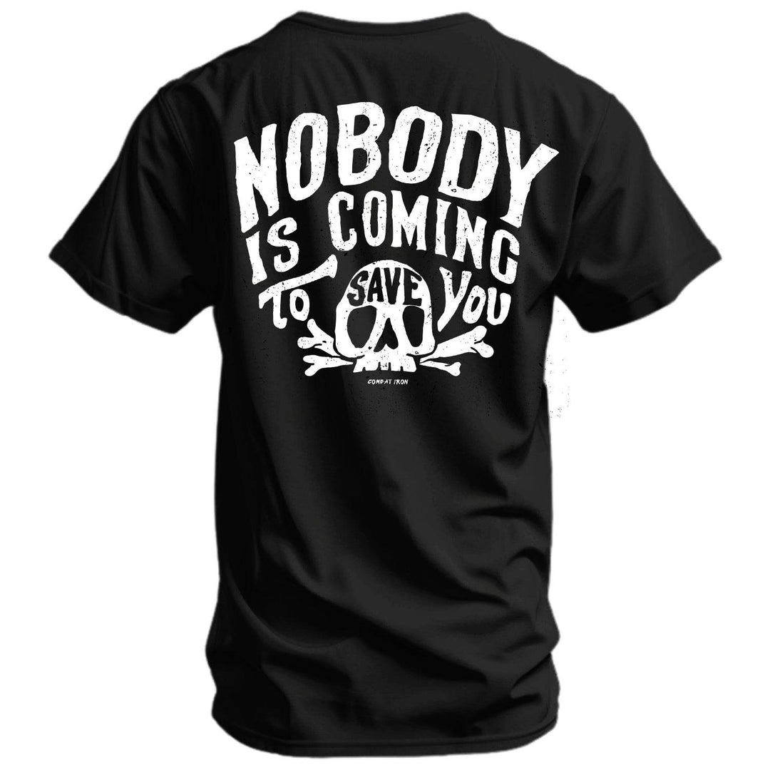 Nobody Is Coming To Save You Skull Men's T-Shirt - One Revolver Surfboards