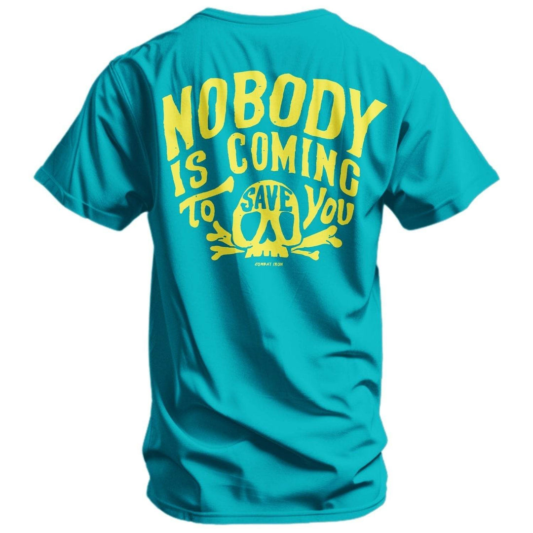 Nobody Is Coming To Save You Skull Men's T-Shirt - One Revolver Surfboards