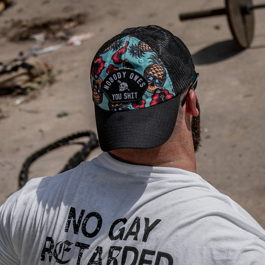 Nobody Owes You Shit Arched Patch Tactical Ripstop Mesh Snapback Hat