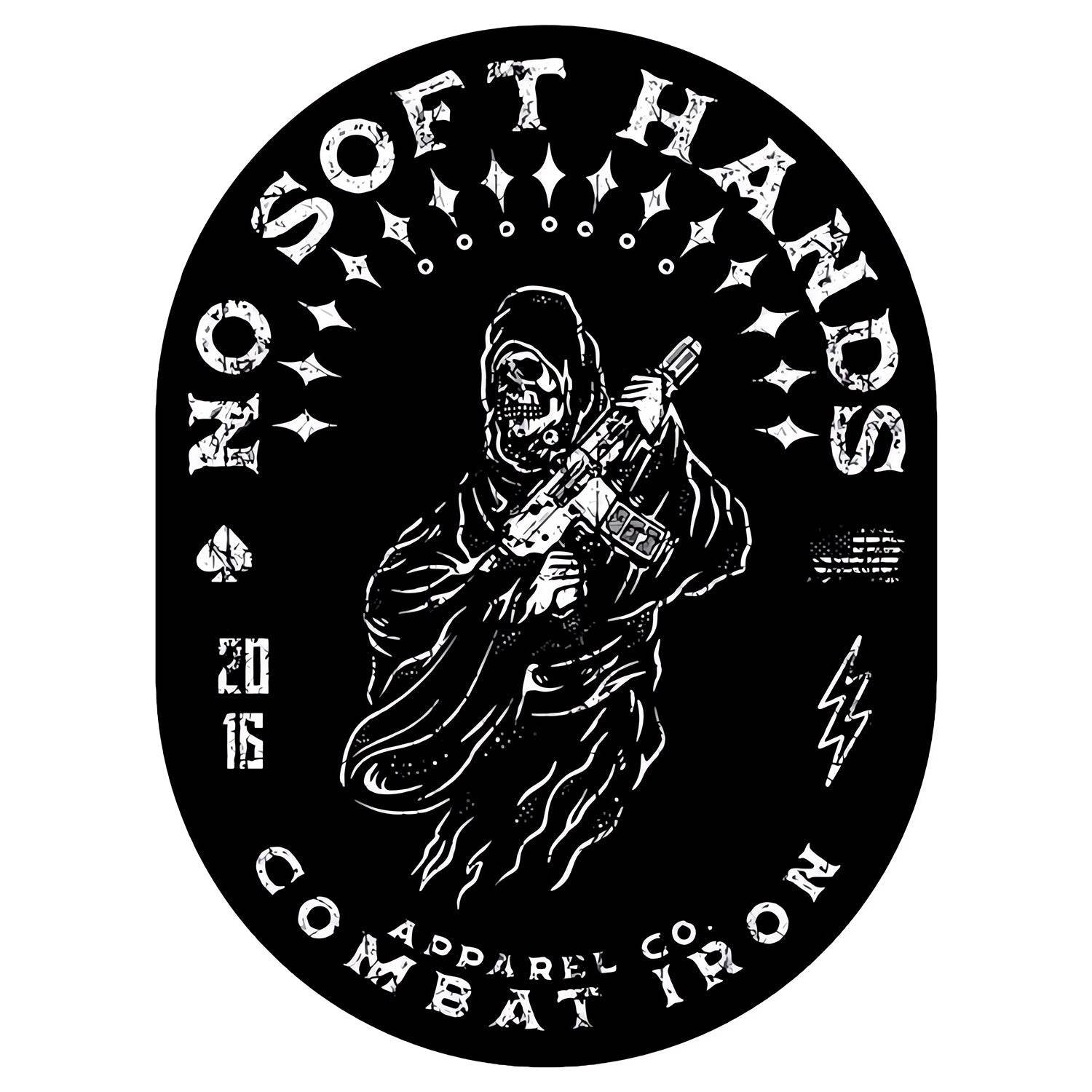 No Soft Hands Reaper Decal - One Revolver Surfboards