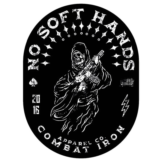 No Soft Hands Reaper Decal - One Revolver Surfboards