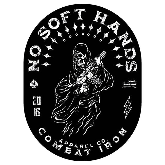 One Revolver Surfboards - No Soft Hands Reaper Decal DECAL