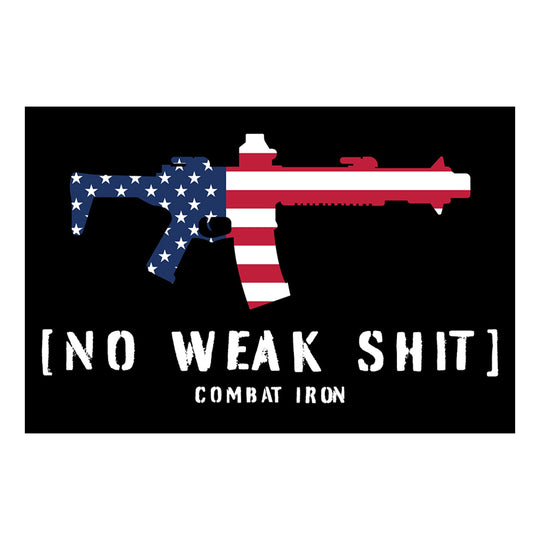 No Weak Shit USA Decal