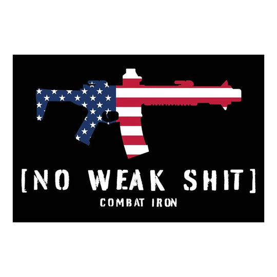 One Revolver Surfboards - No Weak Shit USA Decal DECAL
