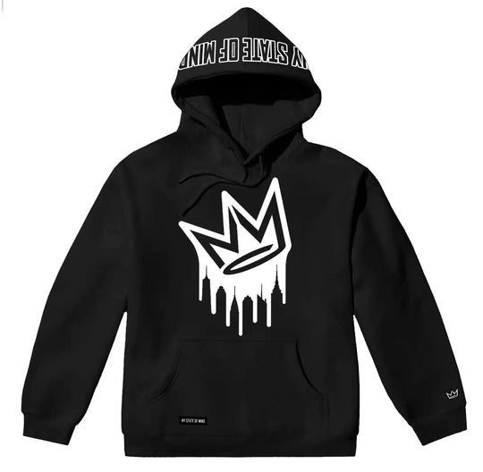 Dripping Crown Logo Hoodie