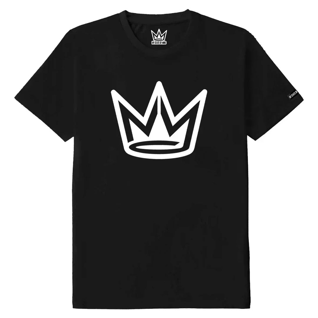 ny-state-of-mind-t-shirts-black-small-crown-logo-tee-1224983728 - One Revolver Surfboards