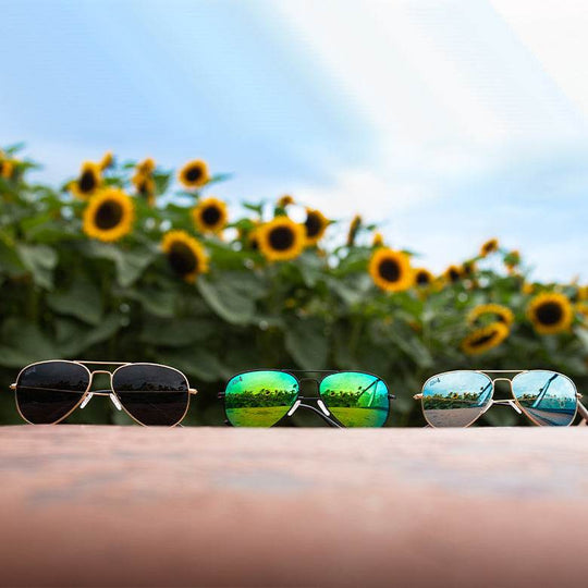 Gold - Sky Blue Lens Polarized - Oasis - One Revolver Surfboards