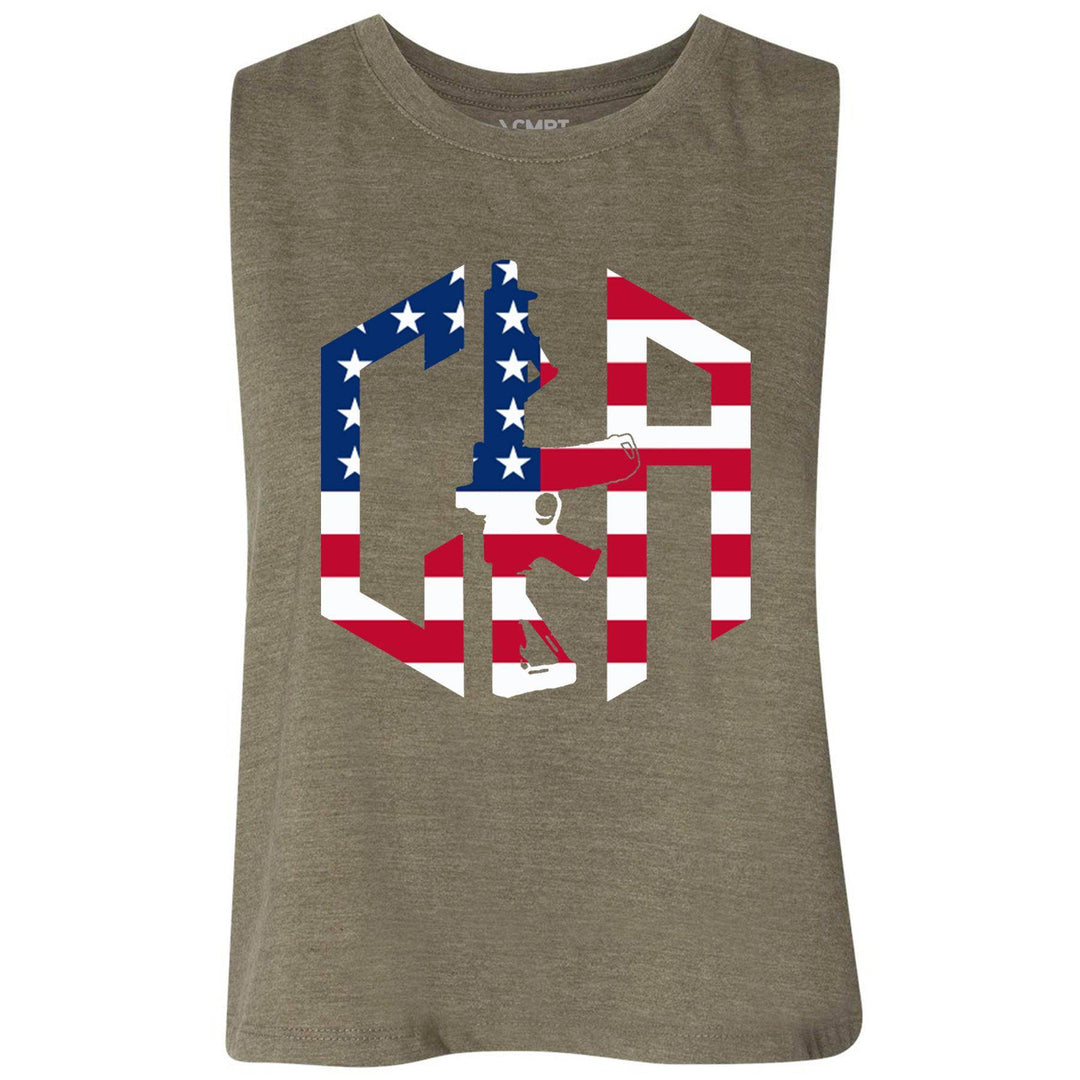 CIA Hex USA Edition Flowy Crop Top - One Revolver Surfboards