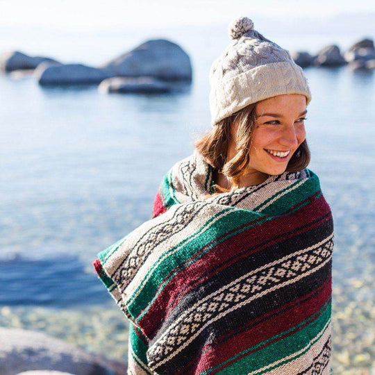 Maroon & Green Mexican Super Falsa Blanket - One Revolver Surfboards