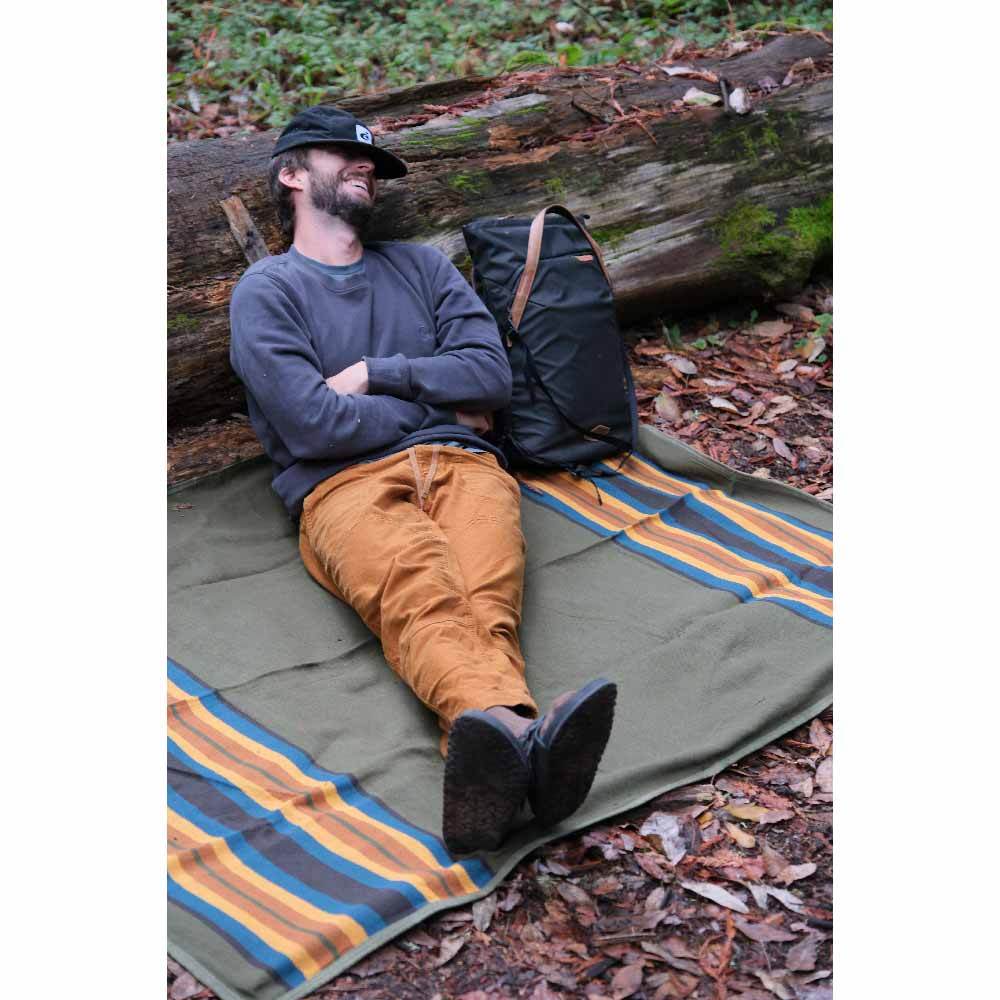 Canvas Camping Blanket - Waxed Canvas Outdoor Blanket / Bushcraft Blanket - One Revolver Surfboards