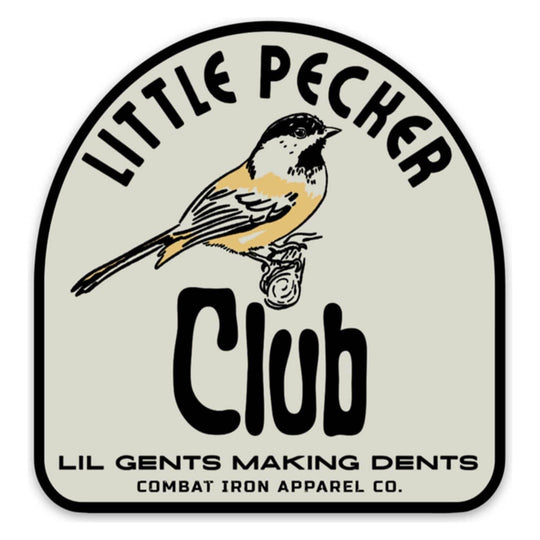 LITTLE PECKER CLUB DECAL - One Revolver Surfboards