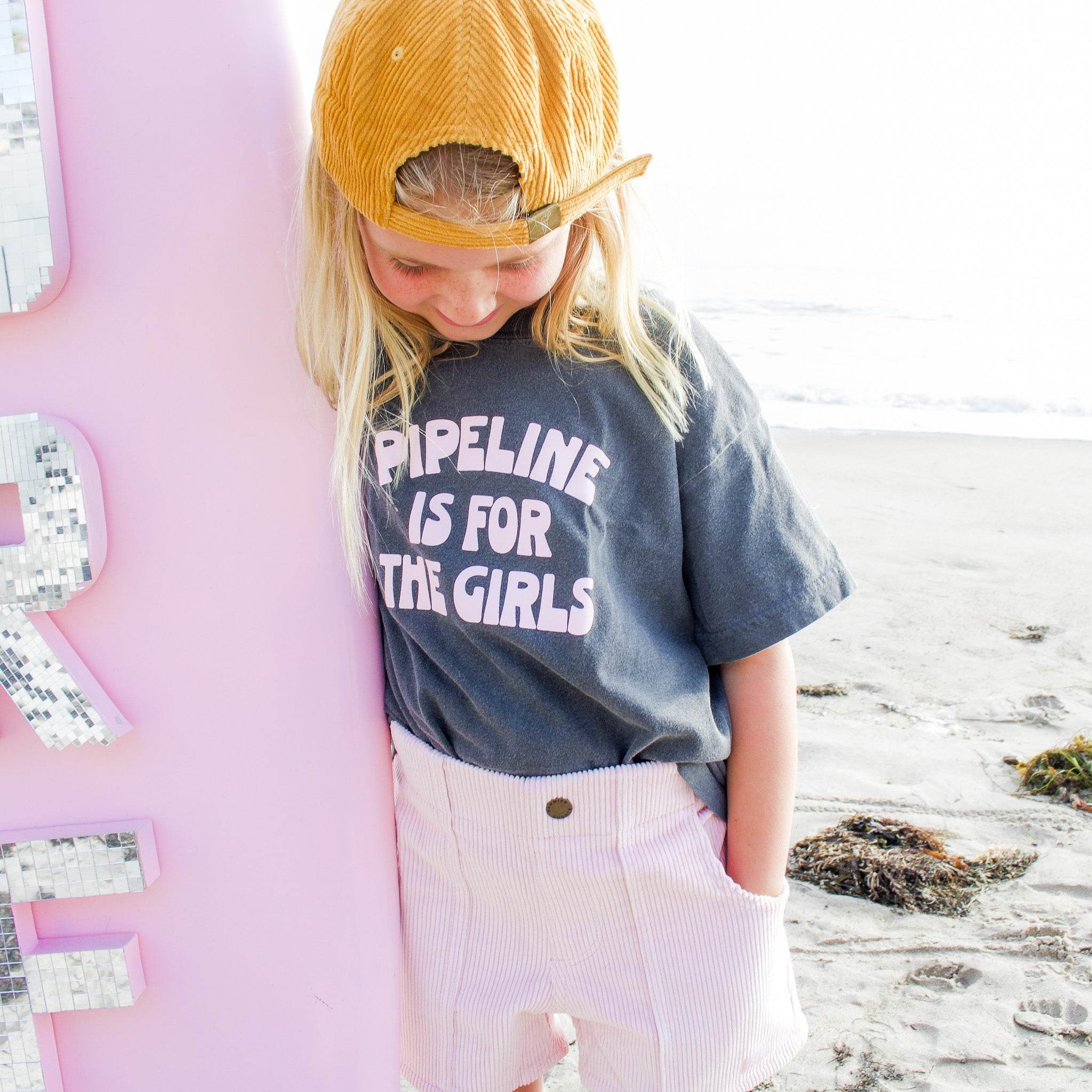 Pipeline Is For The Girls Kids Tee - One Revolver Surfboards