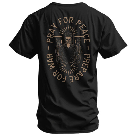 Pray For Peace. Prepare For War. Men's T-Shirt - One Revolver Surfboards