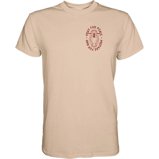 Pray For Peace. Prepare For War. Men's T-Shirt - One Revolver Surfboards