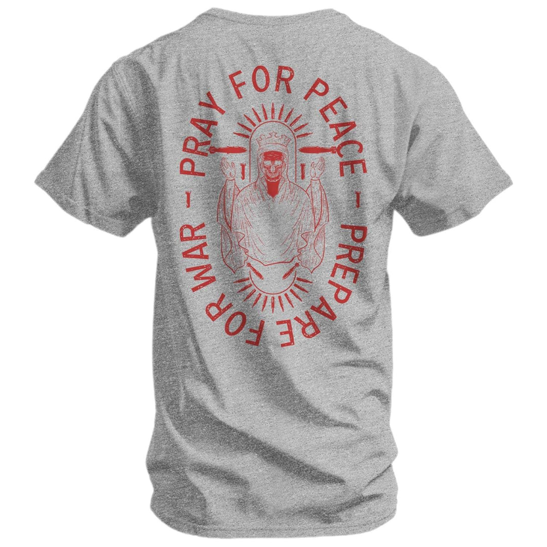 Pray For Peace. Prepare For War. Men's T-Shirt - One Revolver Surfboards
