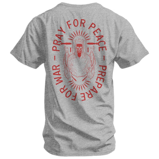 Pray For Peace. Prepare For War. Men's T-Shirt - One Revolver Surfboards