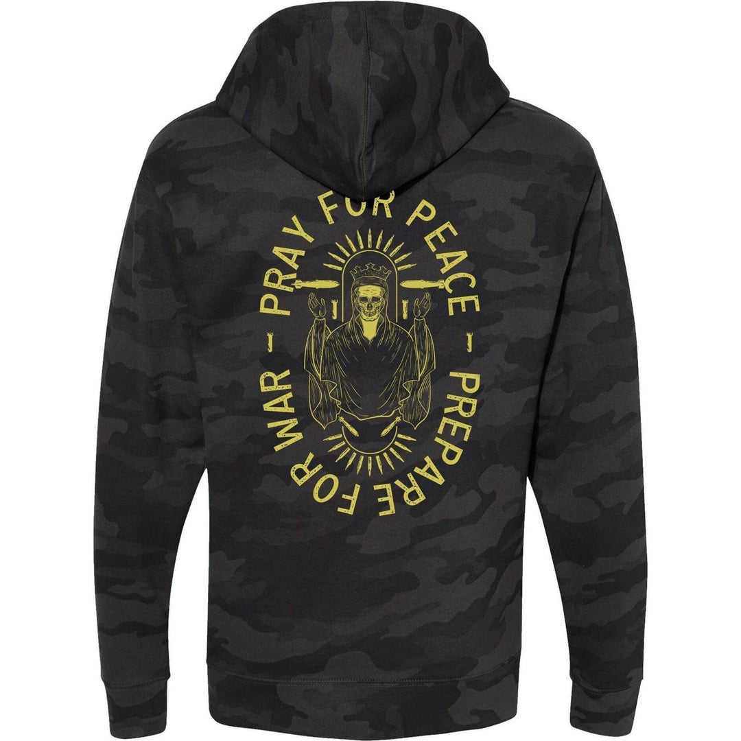 Pray For Peace. Prepare For War. Hoodie - GRAPHIC HOODIE - One Revolver Surfboards