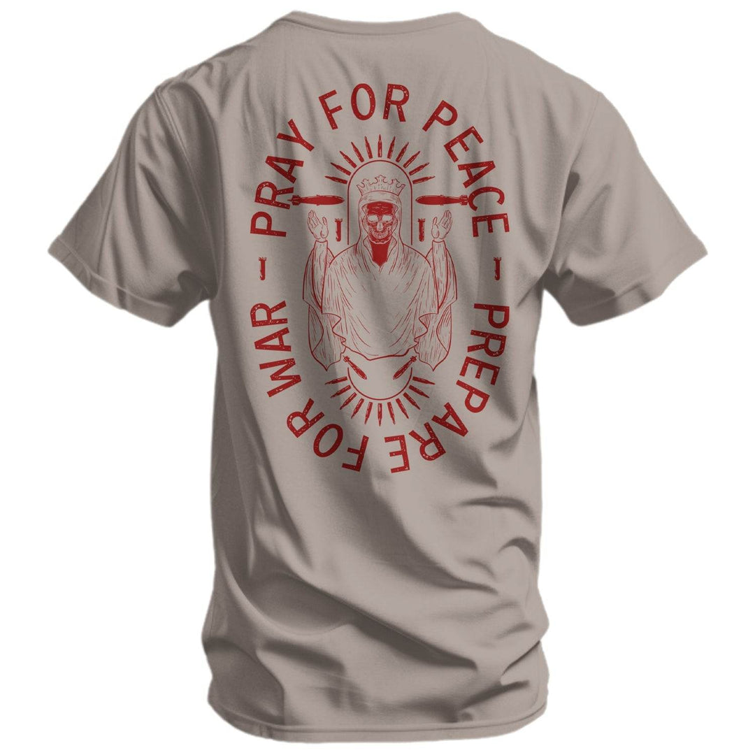 Pray For Peace. Prepare For War. Men's T-Shirt - One Revolver Surfboards