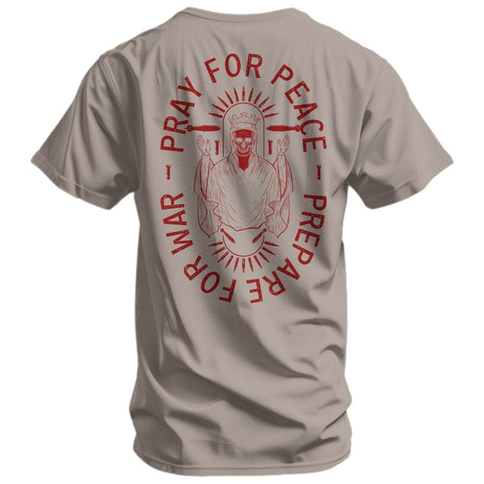 Pray For Peace. Prepare For War. Men's T-Shirt - One Revolver Surfboards