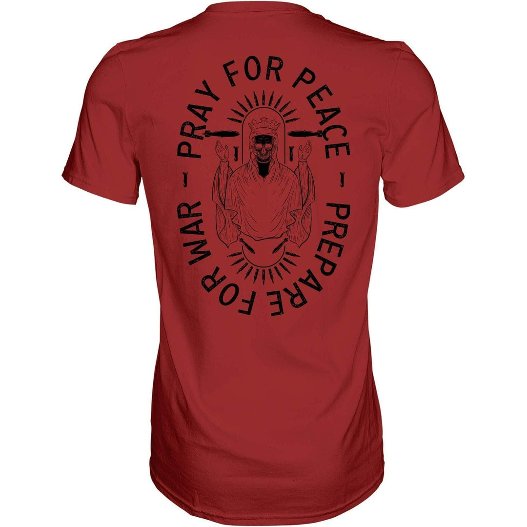 Pray For Peace. Prepare For War. Men's T-Shirt - One Revolver Surfboards