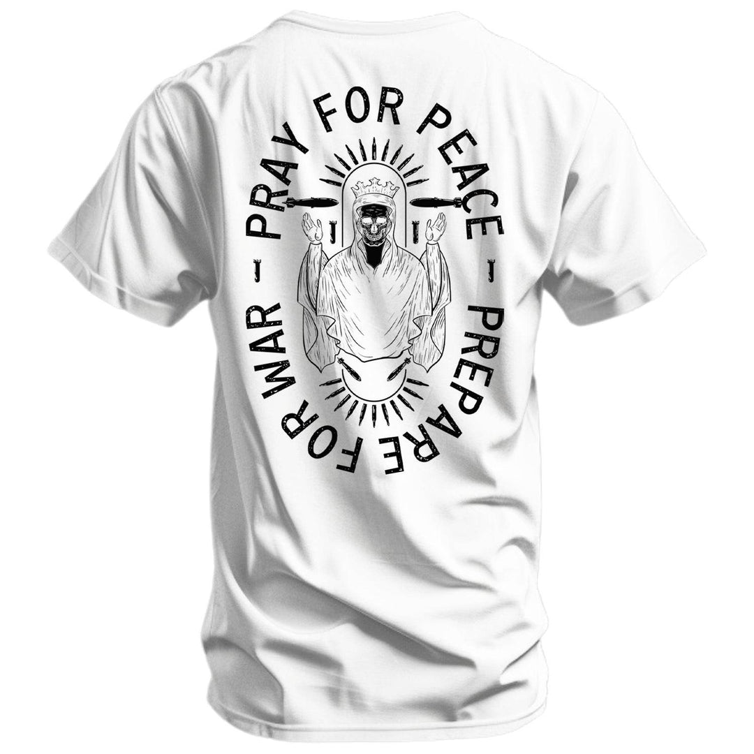 Pray For Peace. Prepare For War. Men's T-Shirt - One Revolver Surfboards