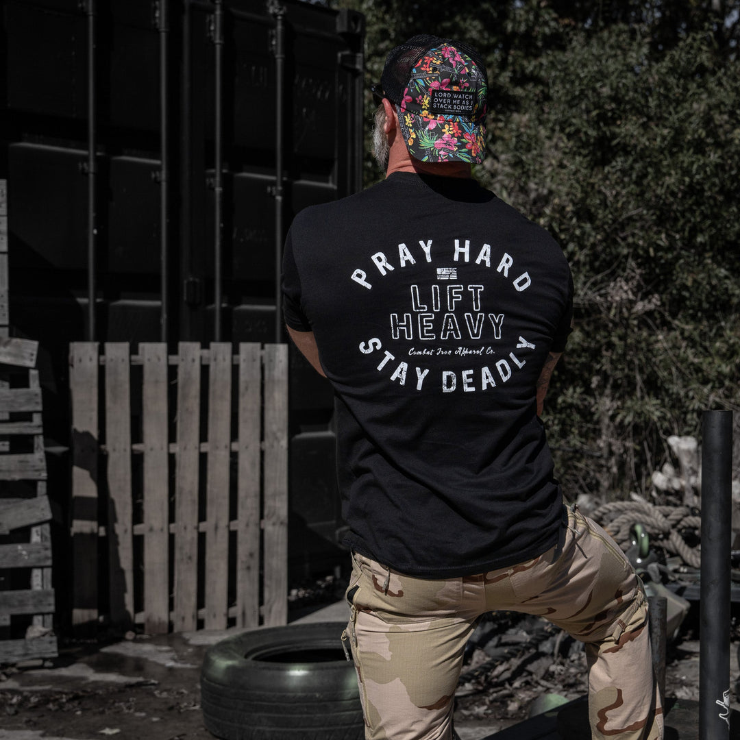 Pray Hard. Lift Heavy. Stay Deadly. Men&