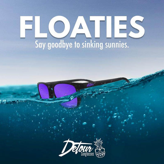 Floaties - Matte Black - Purple Polarized - One Revolver Surfboards