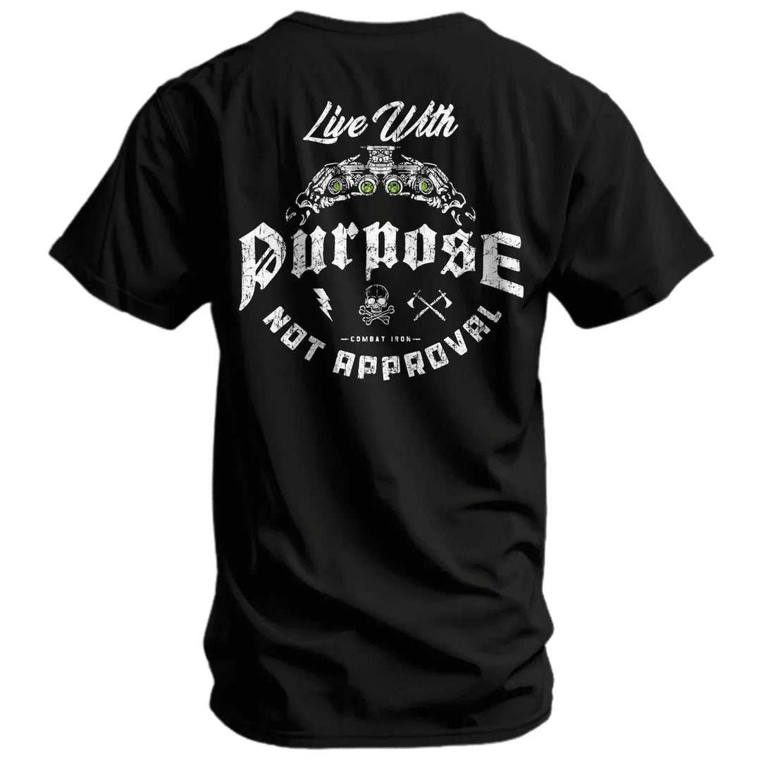 One Revolver Surfboards - Live With Purpose. Not Approval Men's T-Shirt GRAPHIC T-SHIRT