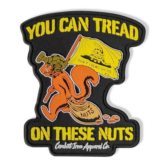 You Can Tread On These Nuts Tactical Squirrel PVC Patch - One Revolver Surfboards