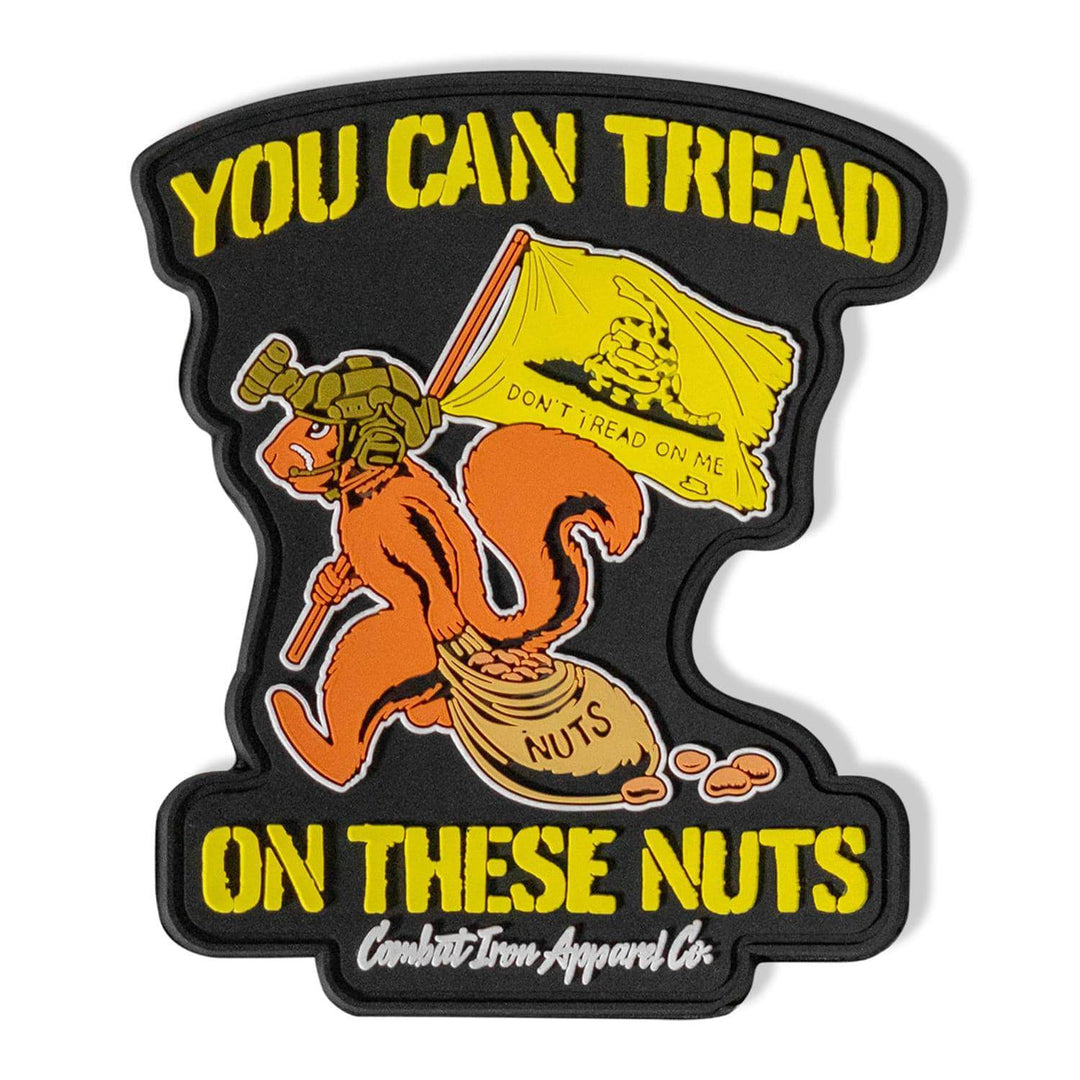 You Can Tread On These Nuts Tactical Squirrel PVC Patch - PVC VELCRO PATCH - One Revolver Surfboards