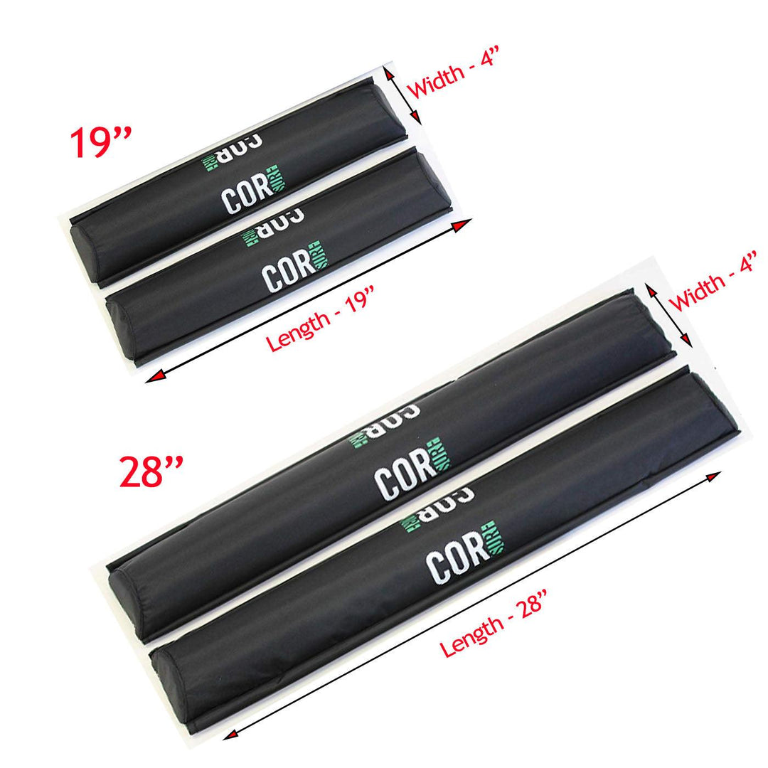 One Revolver Surfboards - Aero Roof Rack Pads 19" or 28" - For Large Aero Bars Accessories