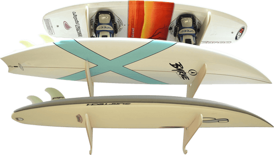 THE EXHIBITOR surfboard wall rack - One Revolver Surfboards