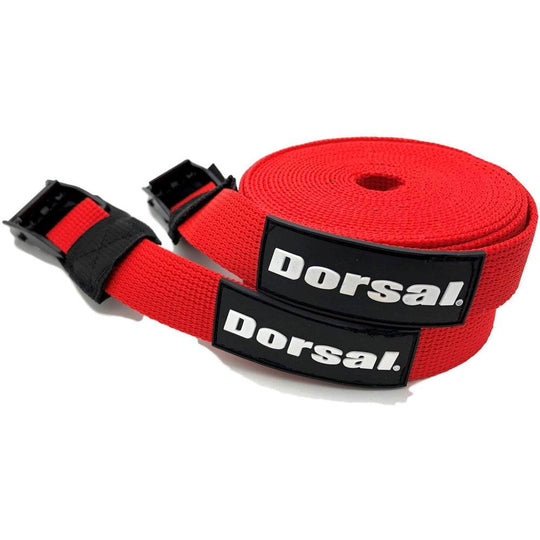 Dorsal Tie Down Straps for Roof Rack Pads Crossbars - Pack of 2 holds Surfboards Kayaks Canoes Paddleboards - One Revolver Surfboards