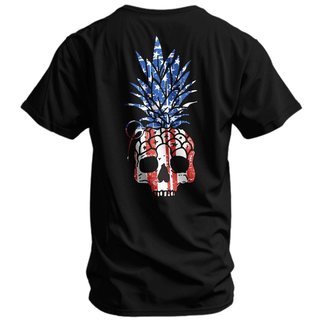 American Flag USA Pineapple Grenade Men's T-Shirt - One Revolver Surfboards