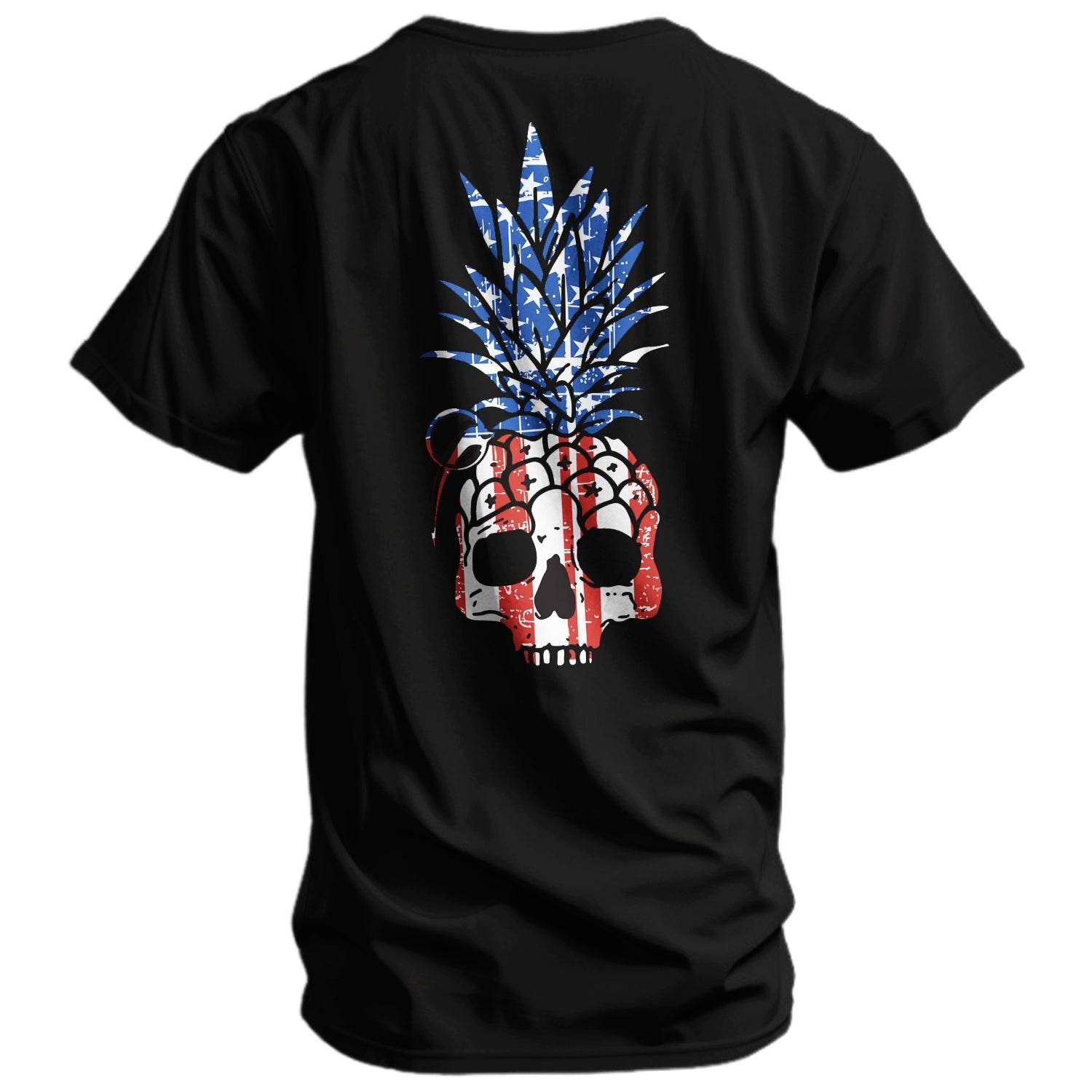 American Flag USA Pineapple Grenade Men's T-Shirt - One Revolver Surfboards