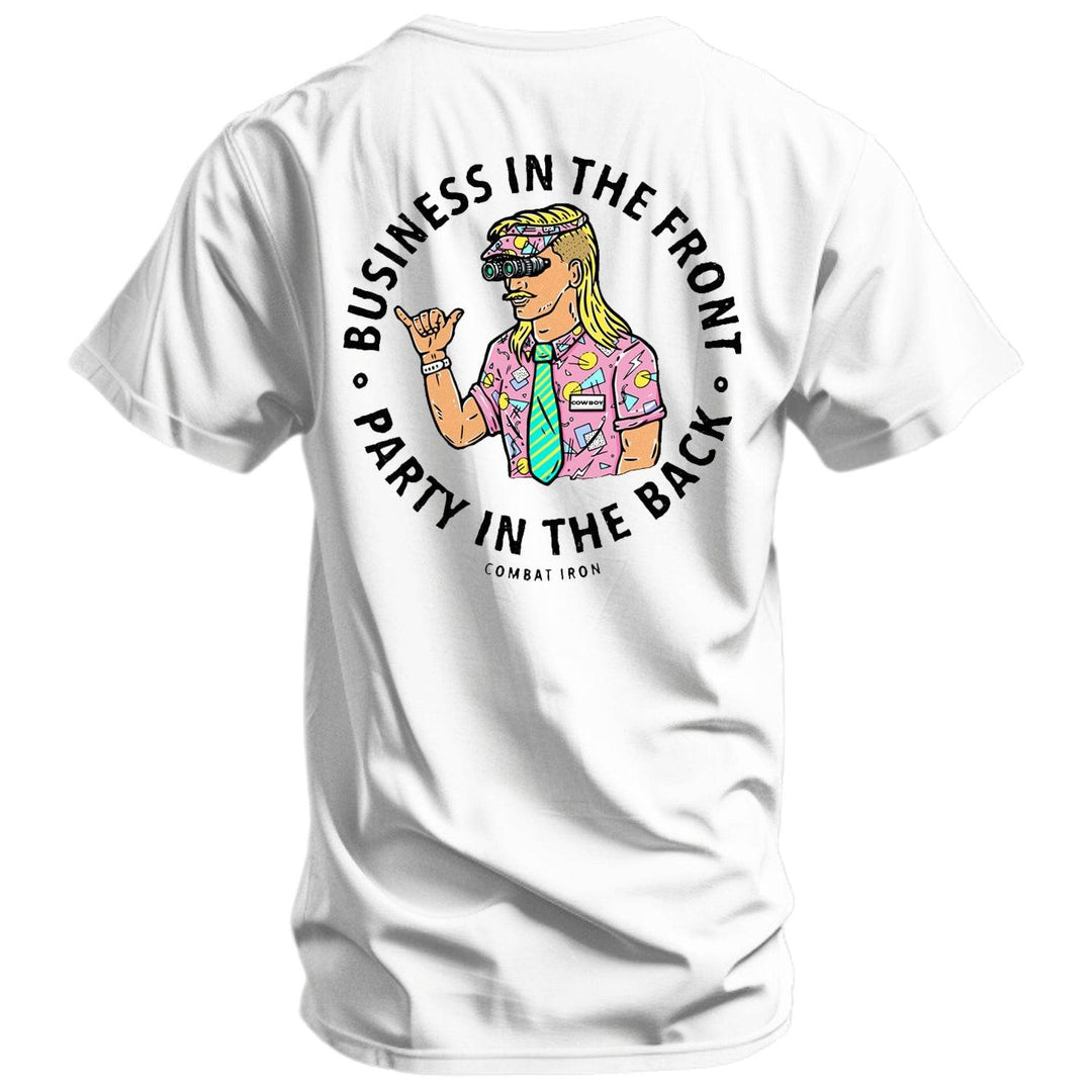 Business In The Front. Party In The Back. Party Men's T-Shirt - One Revolver Surfboards