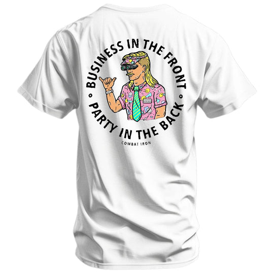 Business In The Front. Party In The Back. Party Men's T-Shirt - One Revolver Surfboards