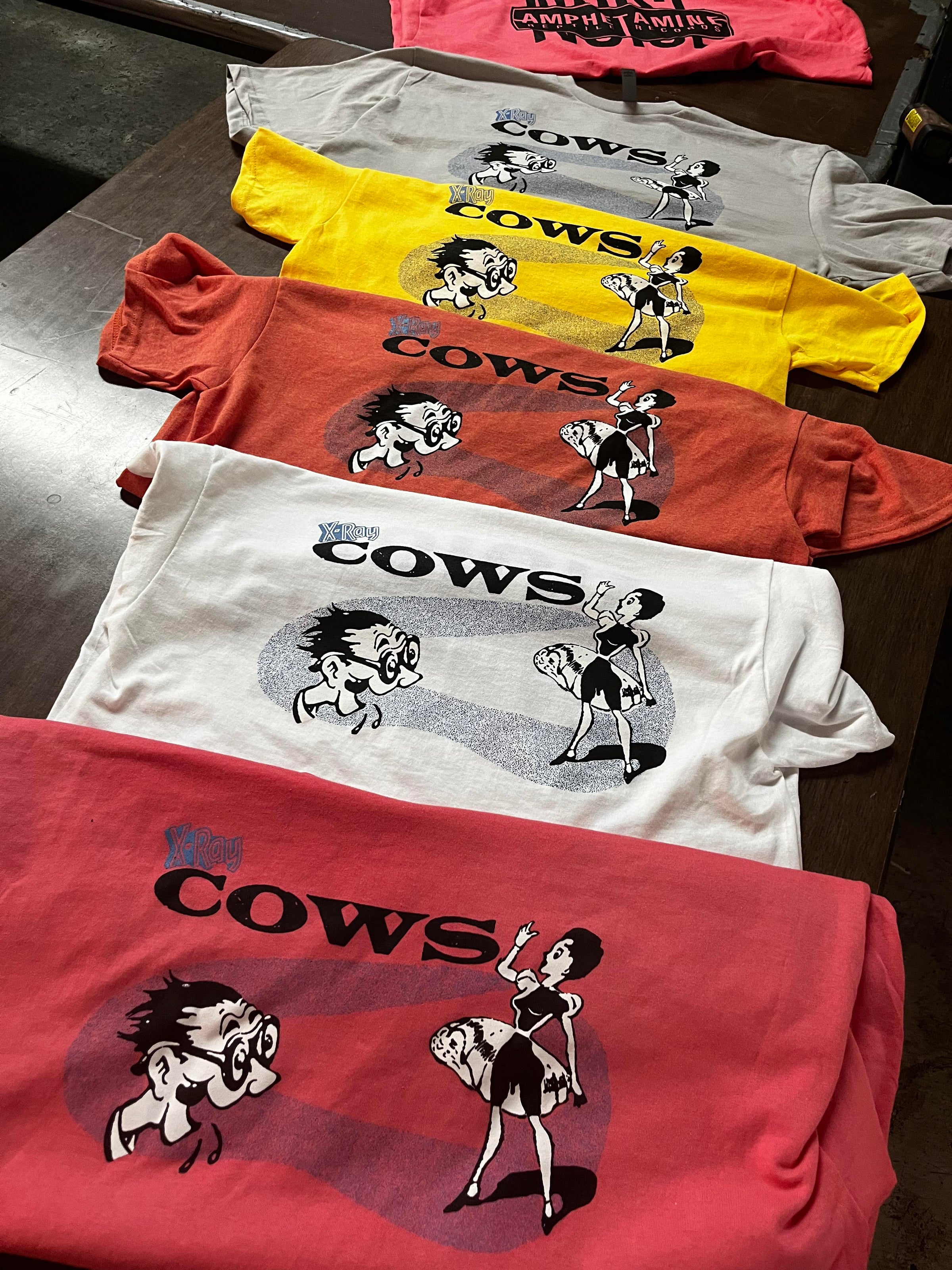 COWS "X-Ray Glasses" T-Shirt w/ AmRep NOISE back logo - One Revolver Surfboards
