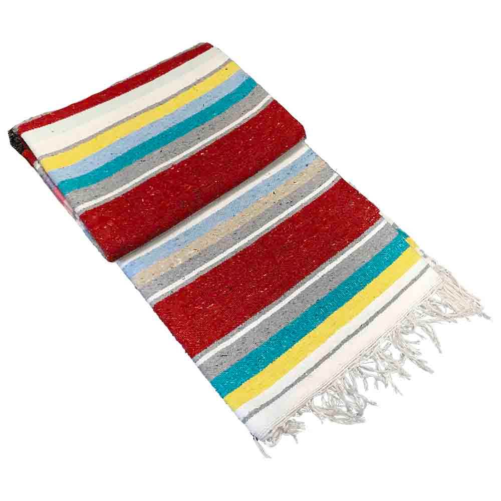 100% Cotton Red Serape Blanket - One Revolver Surfboards