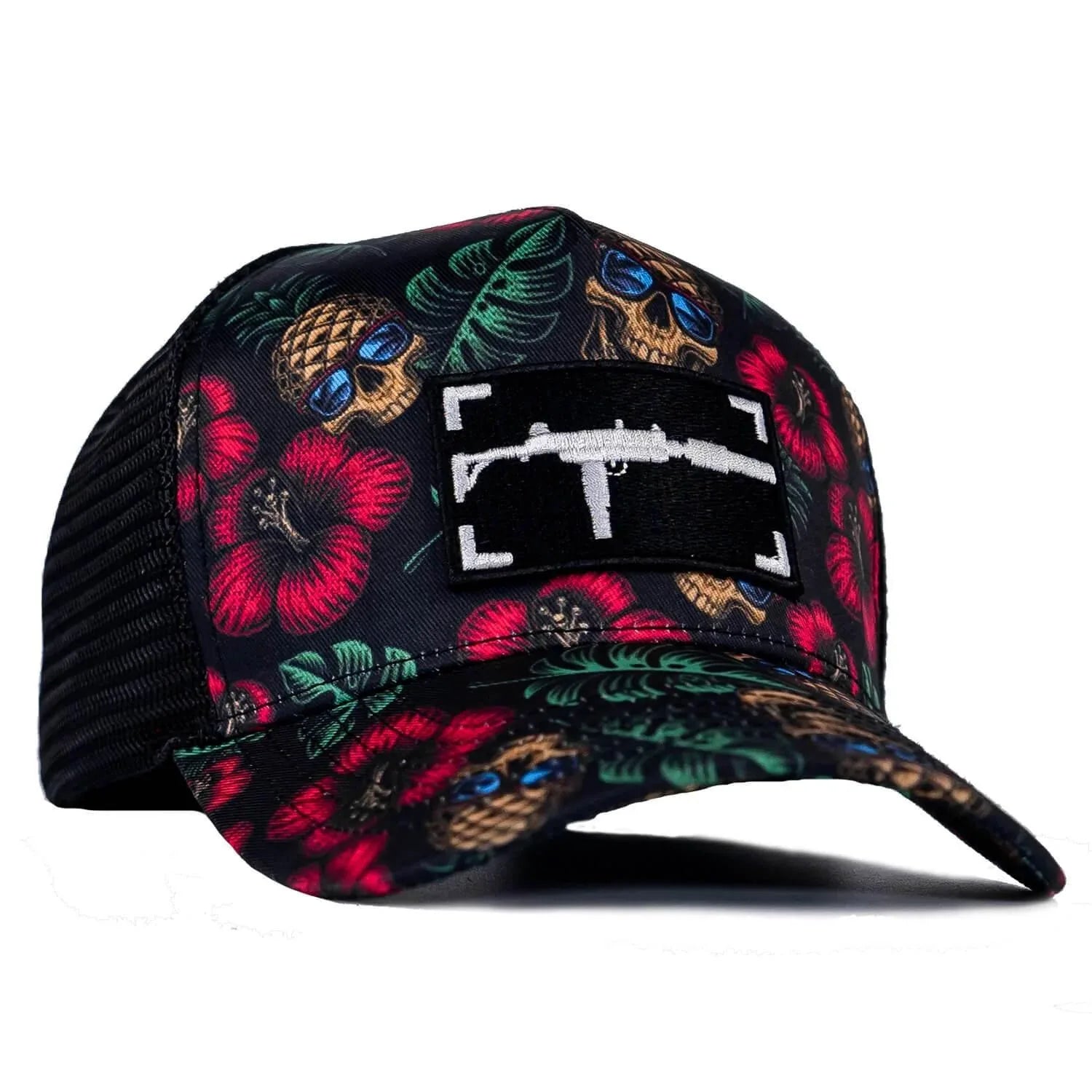 One Revolver Surfboards - Uzi Patch Black Pineapple Express Flatbill Snapback Hat HEADWEAR