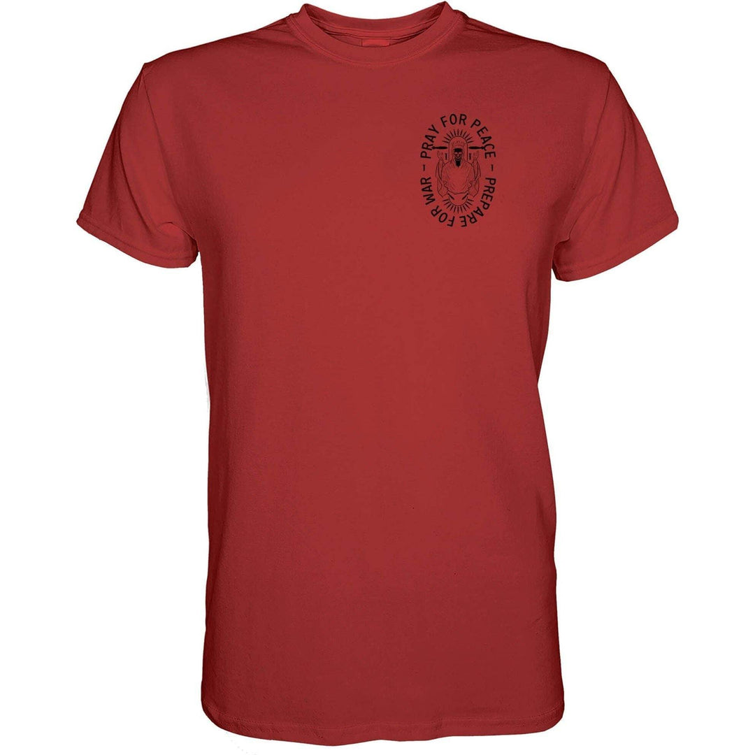 Pray For Peace. Prepare For War. Men's T-Shirt - One Revolver Surfboards