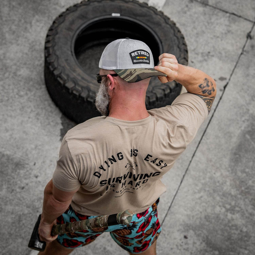 Dying is Easy. Surviving Is Hard Men's T-Shirt - One Revolver Surfboards