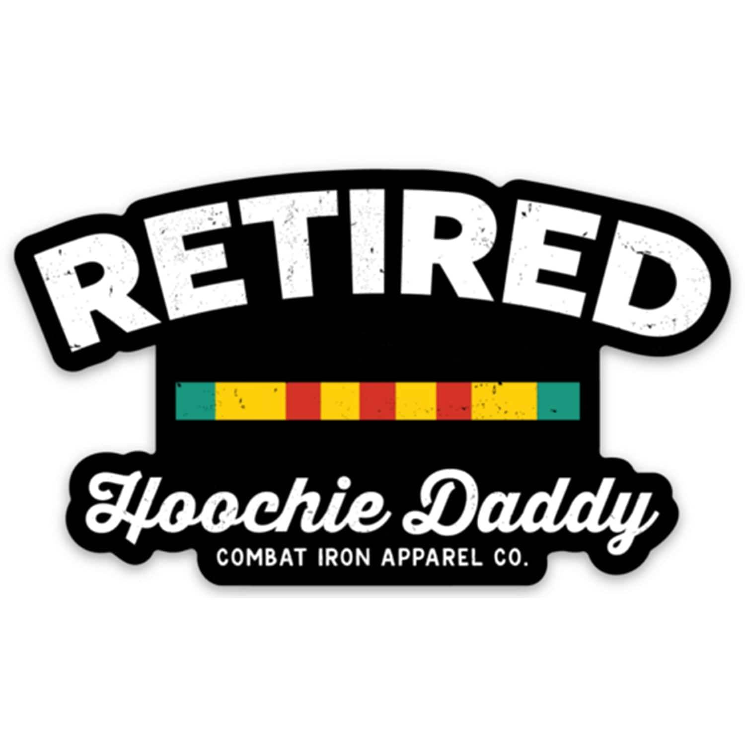 Retired Hoochie Daddy Veteran Ribbons Decal - One Revolver Surfboards
