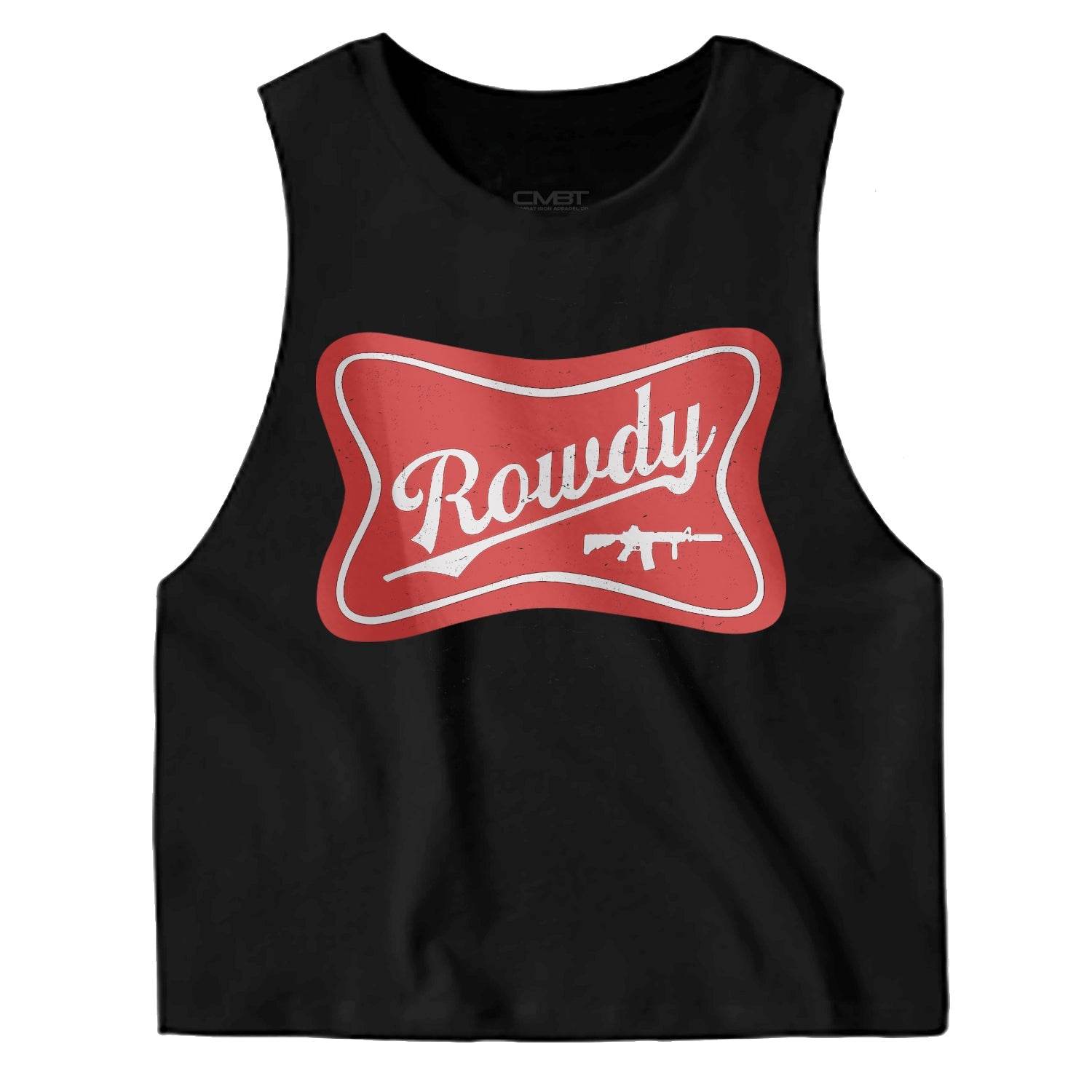 Rowdy Beer Women's Tank Crop Top - One Revolver Surfboards